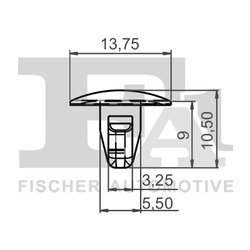 CLIPS, ACOPERIRE DECORATIVA SI PROTECTIE FA1 33-10010.25 - Compatibil cu FIAT