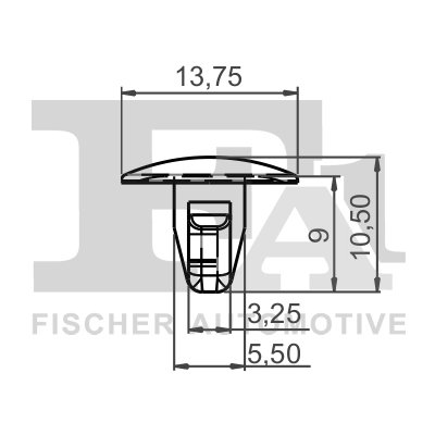 CLIPS, ACOPERIRE DECORATIVA SI PROTECTIE FA1 33-10010.25 - Compatibil cu FIAT