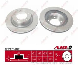 DISC FRANA ABE C32178ABE - Compatibil cu TOYOTA