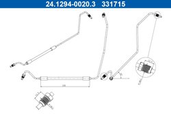 FURTUN FRANA ATE 24.1294-0020.3 - Compatibil cu RENAULT