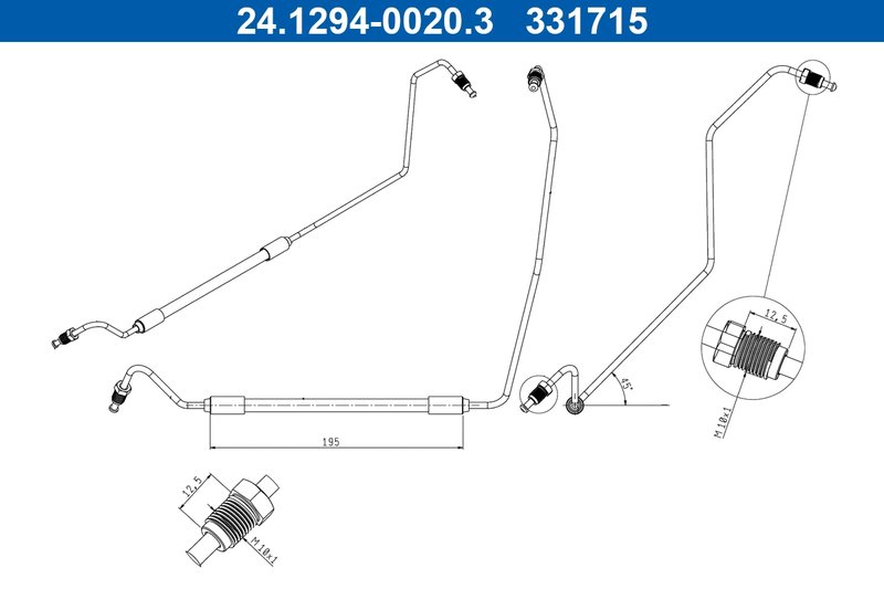 Furtun frana ATE 24.1294-0020.3