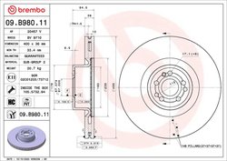 Disc frana Brembo 09.B980.11