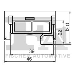 CLIPS, ACOPERIRE DECORATIVA SI PROTECTIE FA1 22-40037.5 - Compatibil cu RENAULT