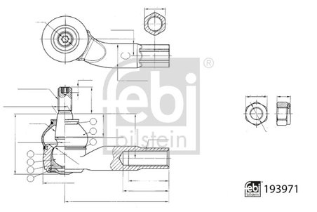 CAP DE BARA FEBI BILSTEIN 193971 - Compatibil cu VW
