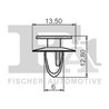 CLIPS, ACOPERIRE DECORATIVA SI PROTECTIE FA1 11-40043.10 - Compatibil cu SKODA