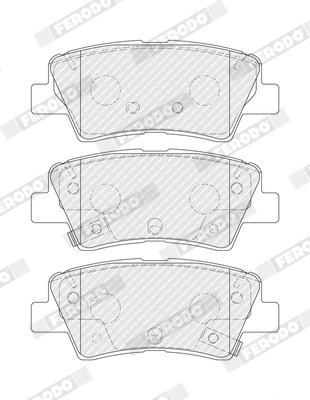 Set placute frana Ferodo FDB5450