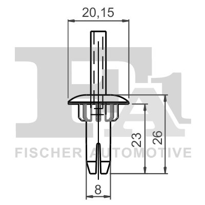CLIPS, ACOPERIRE DECORATIVA SI PROTECTIE FA1 11-20019.25 - Compatibil cu AUDI