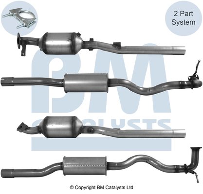 FILTRU DE PARTICULE BM CATALYSTS BM11694H - Compatibil cu CITROEN, MITSUBISHI, PEUGEOT