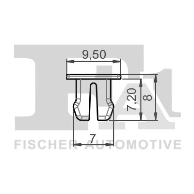 CLIPS, ACOPERIRE DECORATIVA SI PROTECTIE FA1 33-60005.10 - Compatibil cu ALFA ROMEO, FIAT, LANCIA