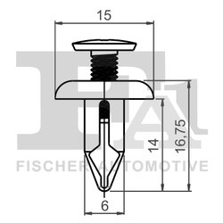 CLIPS, ACOPERIRE DECORATIVA SI PROTECTIE FA1 74-30005.10 - Compatibil cu MITSUBISHI