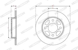 Disc frana Ferodo DDF2981C