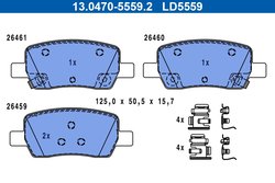 Set placute frana ATE 13.0470-5559.2