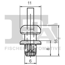 CLIPS, ACOPERIRE DECORATIVA SI PROTECTIE FA1 21-20013.5 - Compatibil cu CITROEN, DS, PEUGEOT