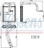 SCHIMBATOR CALDURA INCALZIRE HABITACLU NISSENS 707326 - Compatibil cu HYUNDAI