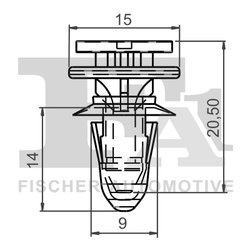 clips, acoperire decorativa si protectie FA1 11-40030.10