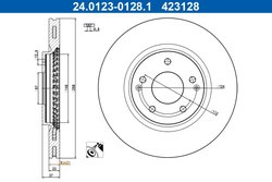 DISC FRANA ATE 24.0123-0128.1 - Compatibil cu SSANGYONG