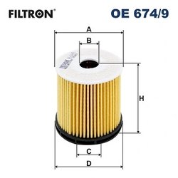 FILTRU ULEI FILTRON OE 674/9 - Compatibil cu HYUNDAI, KIA