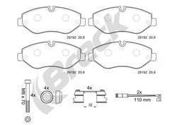 Set placute frana Breck 29192 00 653 00
