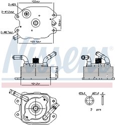 RADIATOR ULEI / TERMOFLOT NISSENS 91440 - Compatibil cu INFINITI, NISSAN
