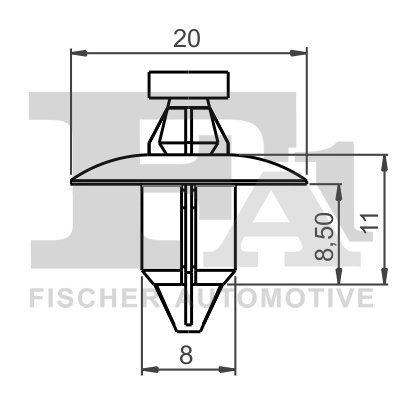 clips, acoperire decorativa si protectie FA1 55-30001.5