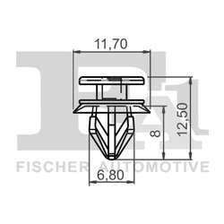 CLIPS, ACOPERIRE DECORATIVA SI PROTECTIE FA1 12-40007.10 - Compatibil cu OPEL