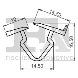 CLIPS, ACOPERIRE DECORATIVA SI PROTECTIE FA1 21-10004.25 - Compatibil cu ABARTH, ALFA ROMEO, CHRYSLER, CITROEN, FIAT, JEEP, LANC