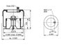 BURDUF SUSPENSIE PNEUMATICA CONTITECH AIR SPRING SK 175-605 P02 - Piesa auto compatibila cu mai multe marci