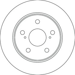 DISC FRANA TRW DF6773 - Compatibil cu TOYOTA