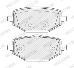 SET PLACUTE FRANA FERODO FDB5490 - Compatibil cu RENAULT