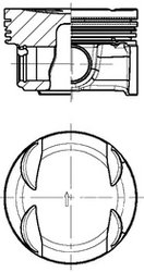 PISTON KOLBENSCHMIDT 41940600 - Compatibil cu AUDI, SEAT, SKODA, VW