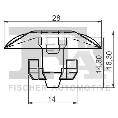 CLIPS, ACOPERIRE DECORATIVA SI PROTECTIE FA1 12-40027.10 - Compatibil cu OPEL