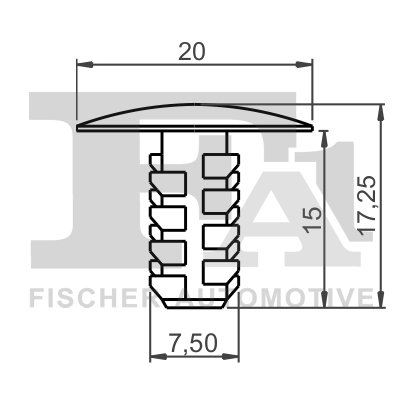 CLIPS, ACOPERIRE DECORATIVA SI PROTECTIE FA1 33-10001.5 - Compatibil cu FIAT