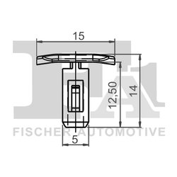 CLIPS, ACOPERIRE DECORATIVA SI PROTECTIE FA1 22-40002.25 - Compatibil cu RENAULT