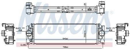 Intercooler Nissens 961312