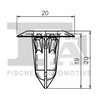 clips, acoperire decorativa si protectie FA1 33-60013.10
