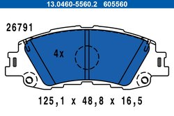 Set placute frana ATE 13.0460-5560.2