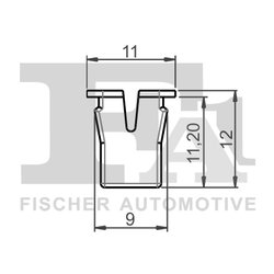 CLIPS, ACOPERIRE DECORATIVA SI PROTECTIE FA1 12-60001.10 - Compatibil cu OPEL, VAUXHALL