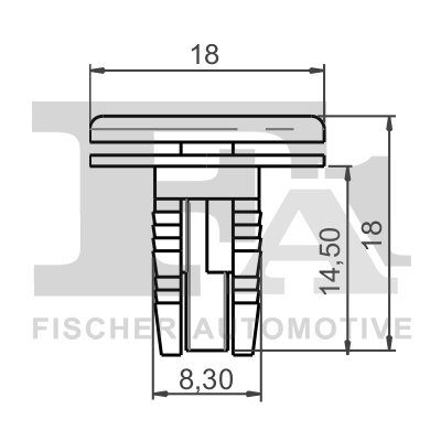 CLIPS, ACOPERIRE DECORATIVA SI PROTECTIE FA1 22-30001.25 - Compatibil cu RENAULT