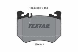 Set placute frana Textar 2644303