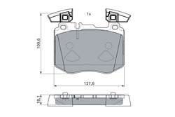 Set placute frana BOSCH 0 986 460 102