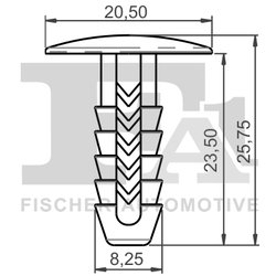 CLIPS, ACOPERIRE DECORATIVA SI PROTECTIE FA1 33-10020.25 - Compatibil cu ALFA ROMEO, FIAT