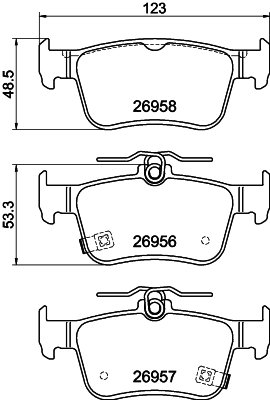 Set placute frana Textar 2695801