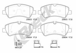 Set placute frana Breck 25603 00 653 00
