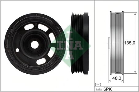 FULIE ARBORE COTIT / VIBROCHEN INA 544 0172 10 - Compatibil cu AUDI, SEAT, SKODA, VW
