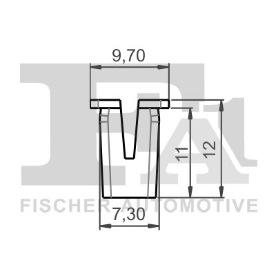 CLIPS, ACOPERIRE DECORATIVA SI PROTECTIE FA1 13-60004.25 - Compatibil cu FORD