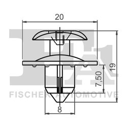 CLIPS, ACOPERIRE DECORATIVA SI PROTECTIE FA1 13-20003.25 - Compatibil cu FORD