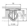 CLIPS, ACOPERIRE DECORATIVA SI PROTECTIE FA1 22-10009.10 - Compatibil cu RENAULT