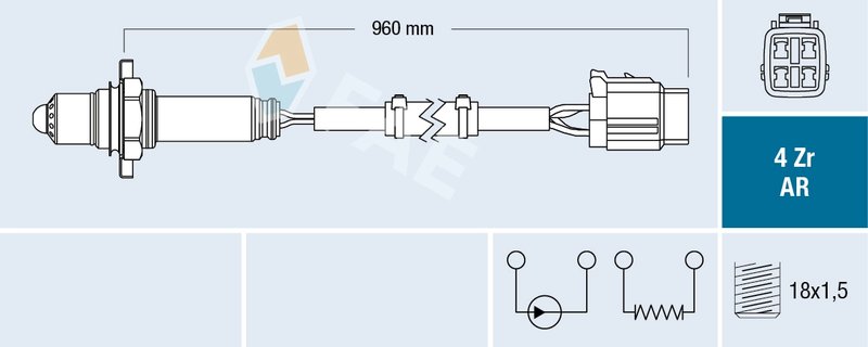 Sonda lambda FAE 75631