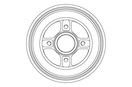 Tambur frana TRW DB4575B