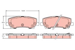Set placute frana TRW GDB2388